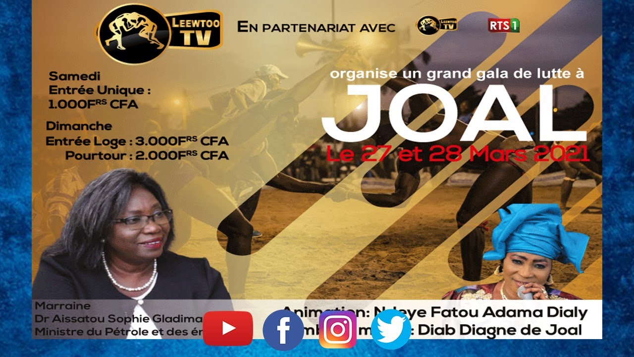 LEEWTOO PRODUCTION 27 et 28 mars rendez-vous &agrave; Joal avec une mise de 1.500. 000 F
