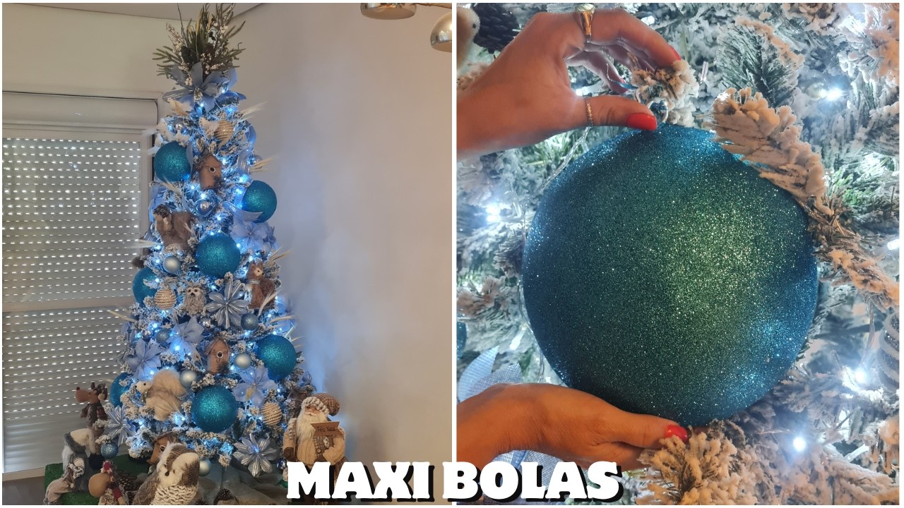 COMO FAZER MAXI BOLAS DE NATAL | Com Isopor e Glitter