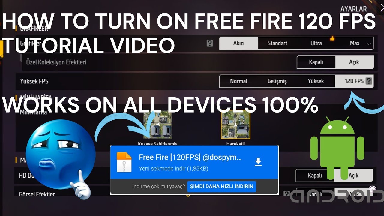 HOW TO INSTALL FREE FIRE 120 FPS | WORKS ON ALL DEVICES 100% 