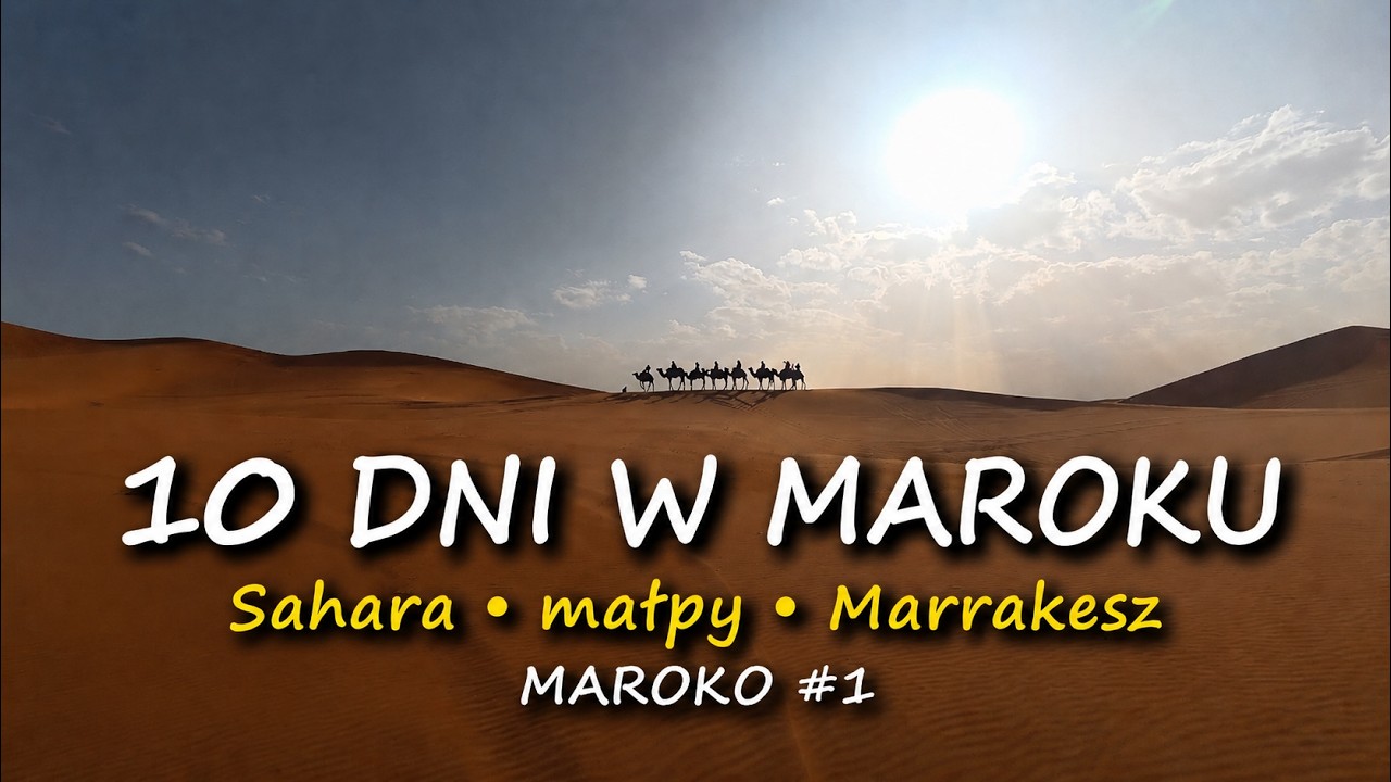 10 DNI W MAROKU - Vlog z podróży (Sahara, małpy, Marakesz) | MAROKO #1