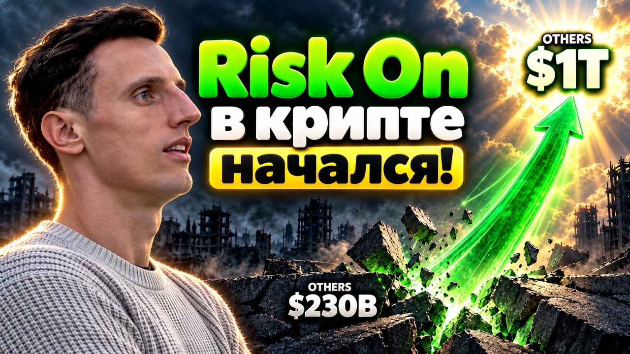 Это началось! RISK-ON дошёл до криптовалюты. Альткоины начинают восхождение. Теперь это рынок №1.