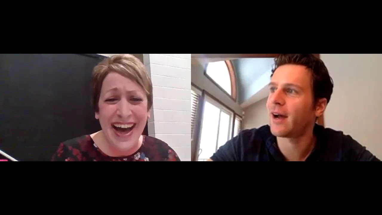 Jonathan Groff chats with Mrs. Arber’s students