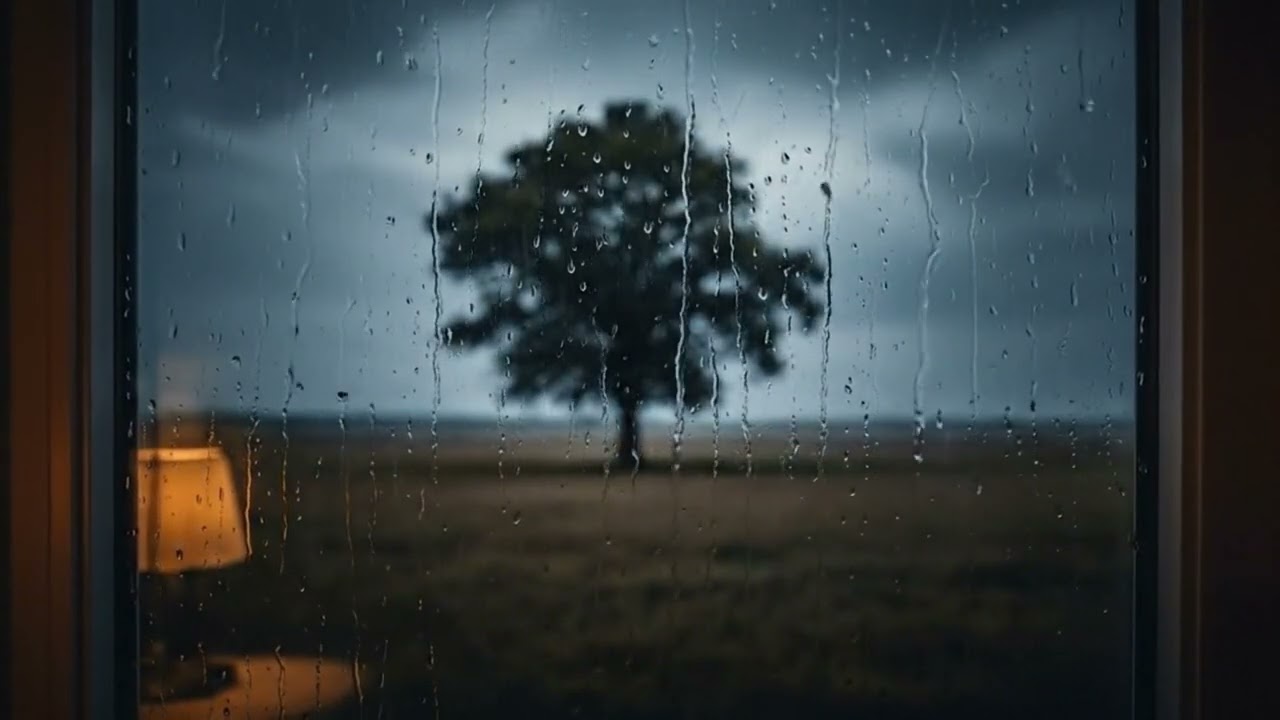 Lonely Tree in the Rain – Rain Piano for Study & Focus
