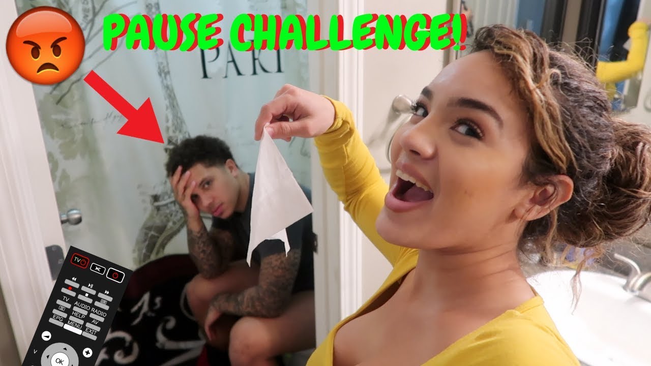 24 HOUR PAUSE CHALLENGE WITH GIRLFRIEND! ** GONE TOO FAR! **