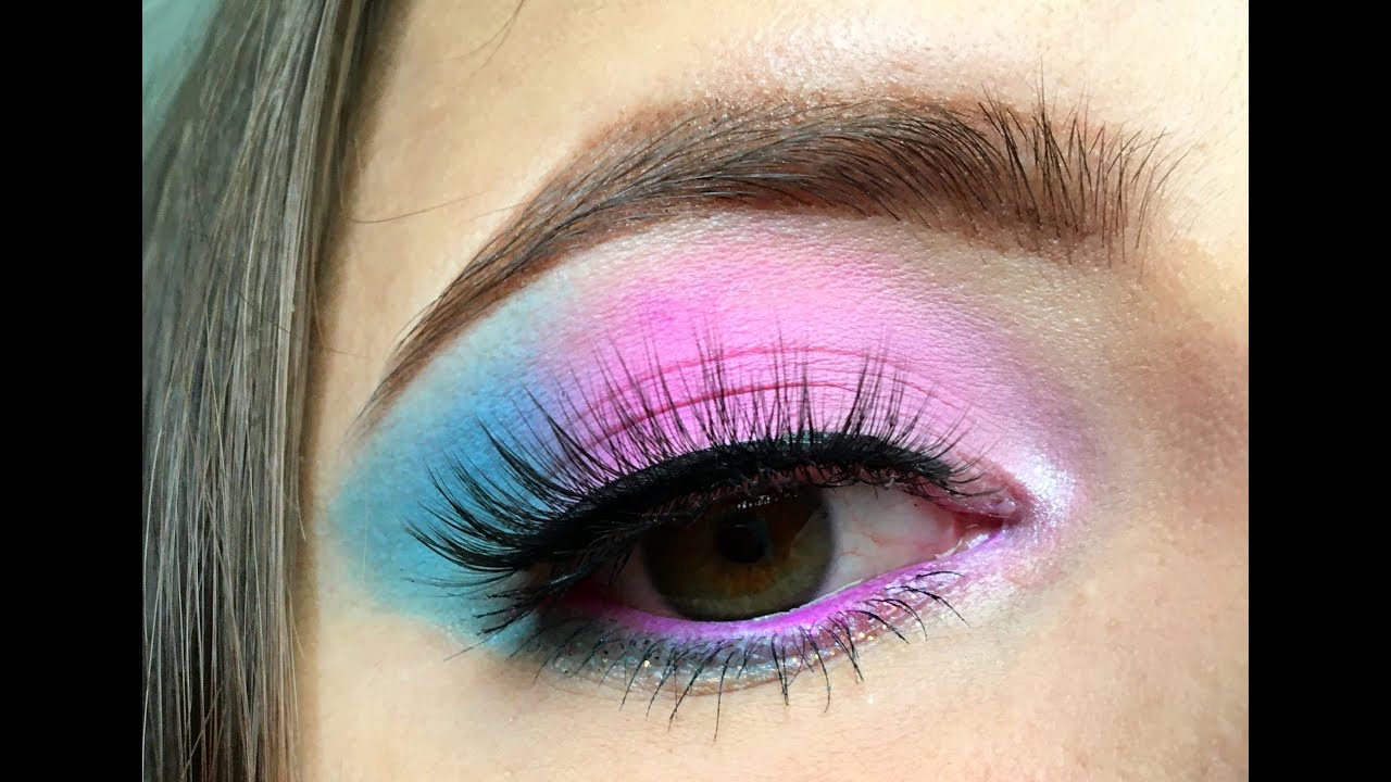 Make rosa, roxo e azul