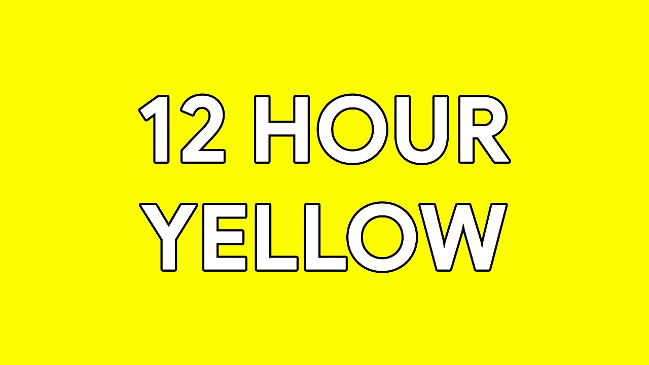 12 Hours Ambient Yellow Screen • Relax • Screensaver [4K]