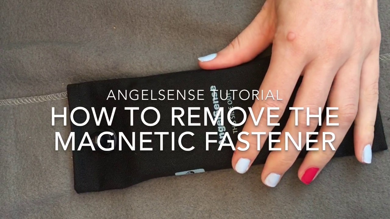 How to remove fasteners and pins with magnetic key | AngelSense Wearing
