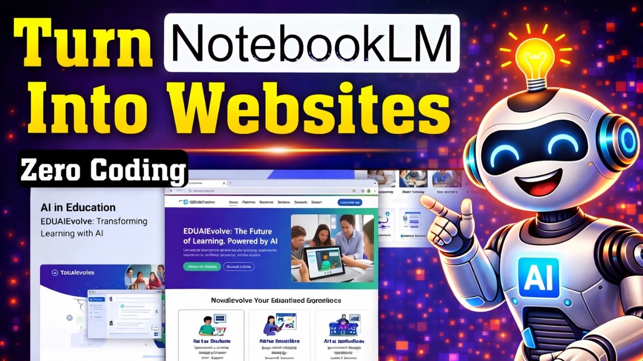 Превратите NotebookLM в потрясающий веб-сайт (программирование не требуется)