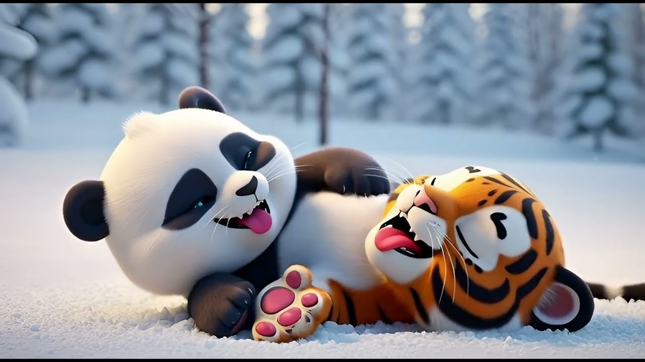 🐯ティゴちゃんとパンちゃんあそぼうー雪編ー🐼アニメソング | 子供ソング |