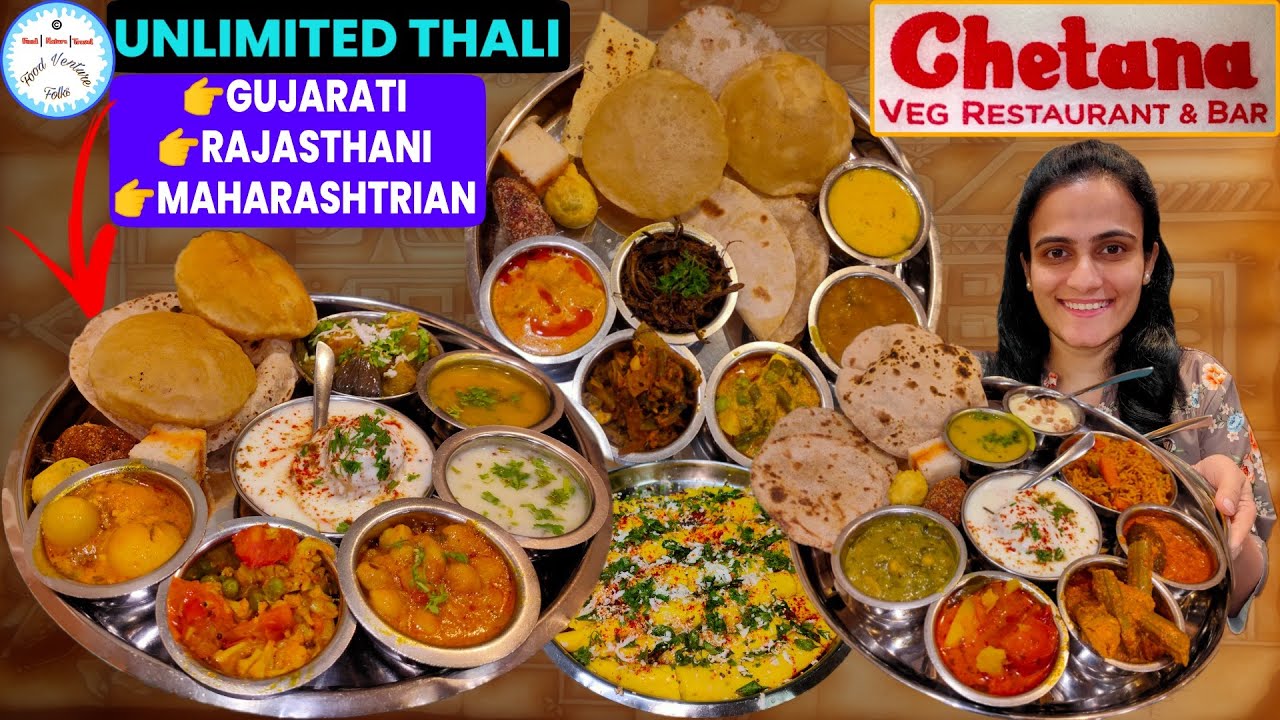 Mumbai's Biggest Unlimited MGR Thali @ Chetana Veg Restaurant | 30+ items at Kala Ghoda