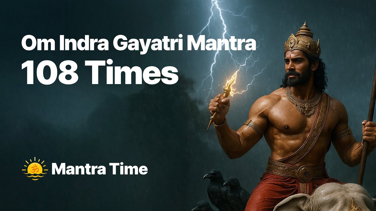 Om Indra Gayatri Mantra | 108 Times Chanting | Courage, Protection & Leadership