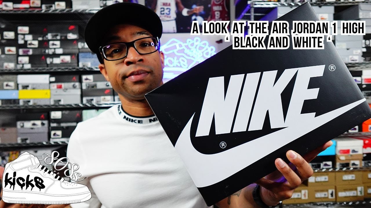 A look at the Air Jordan 1 ' Black White'