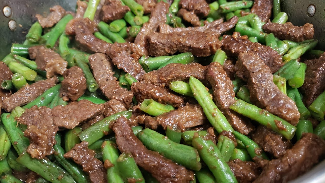 Ginisang Baguio beans na may baka | How to cook beef strips with green beans | Faye O'Dell
