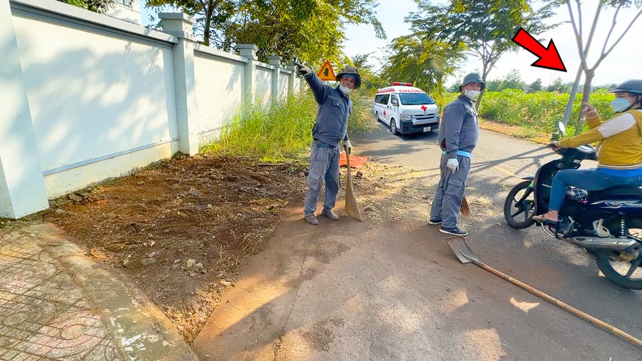 Woman came to ask for directions to the HOSPITAL while I was cleaning the sidewalk and SHOCKED