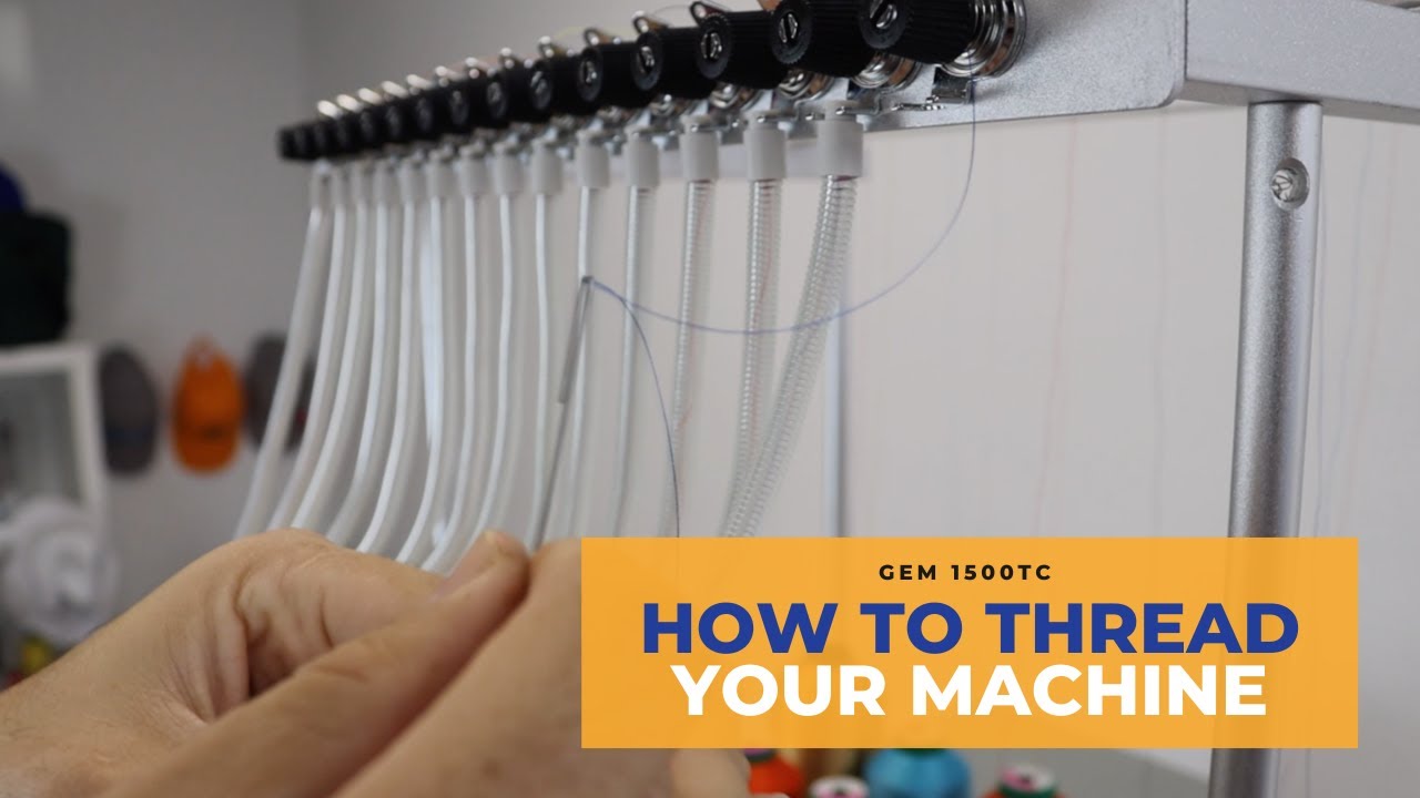 How to thread your Meistergram GEM 1500TC Embroidery Machine