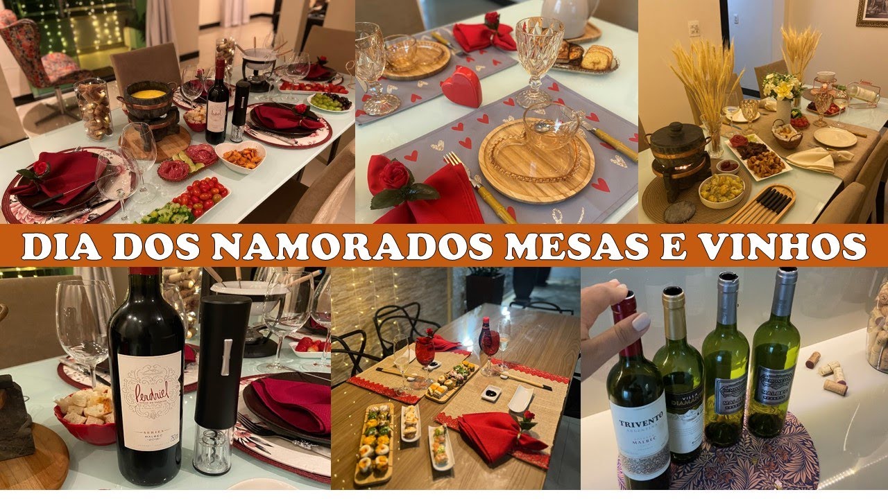 DIA DOS NAMORADOS JANTAR ROMÂNTICO: Como montar uma mesa posta para o dia dos namorados | Mesa Posta