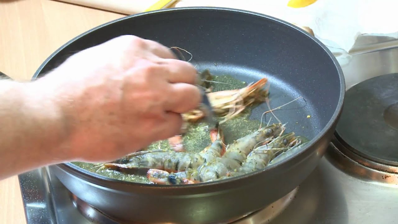 Black Tiger Garnelen mit Knoblauch