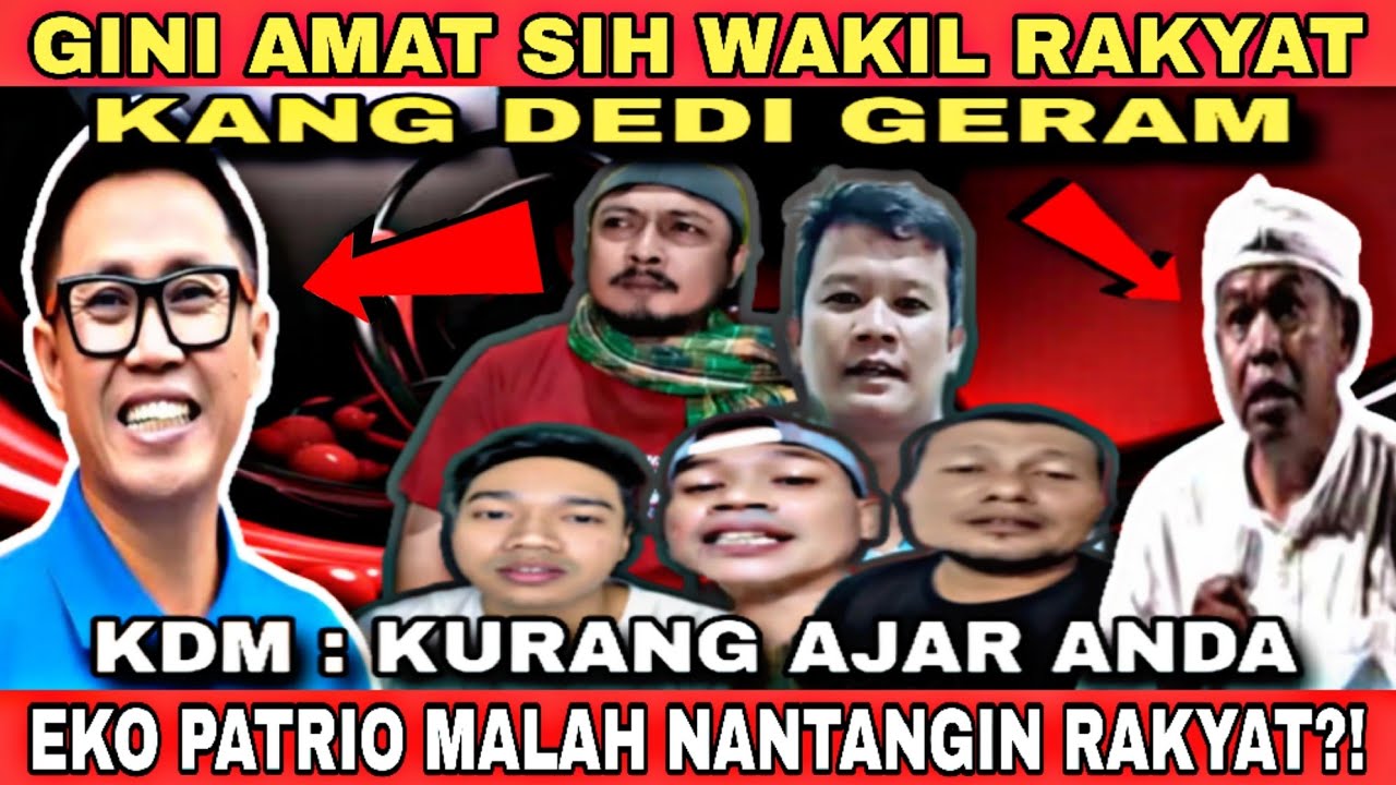 KDM GERAM‼️ EKO PATRIO ANGGOTA DPR MALAH NGEJEK NANTANGIN RAKYAT!? SIAP DEMO