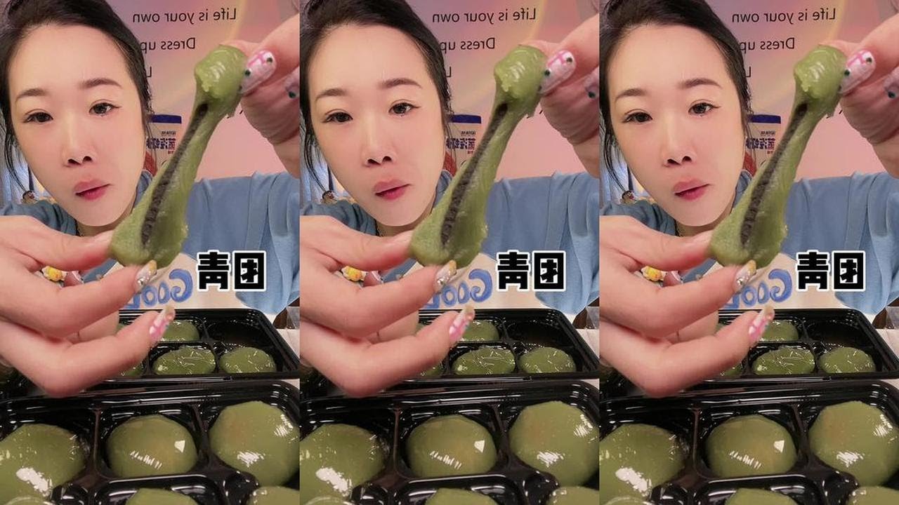 Green Rice Balls #Spring Good Time #This Bite is Simply Delicious #Soft and Sweet #Office Snacks