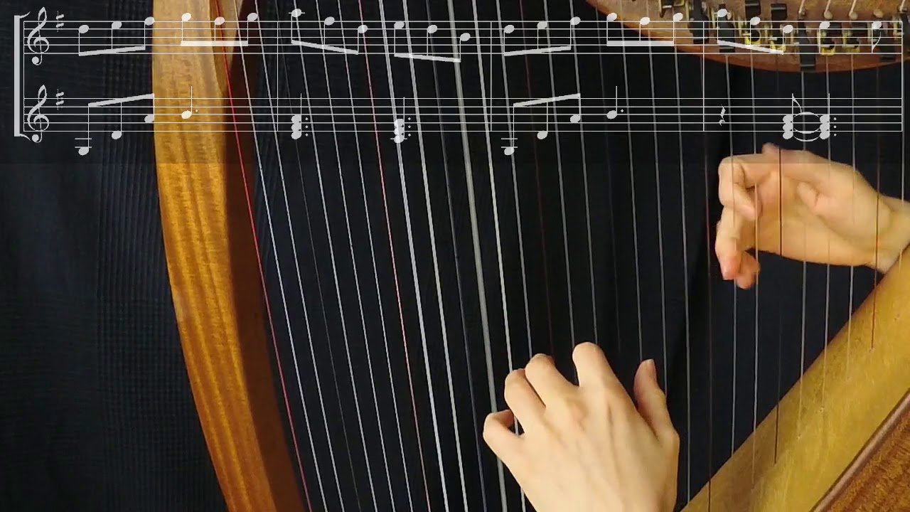 The Boys Of The Town - celtic harp with sheetmusic