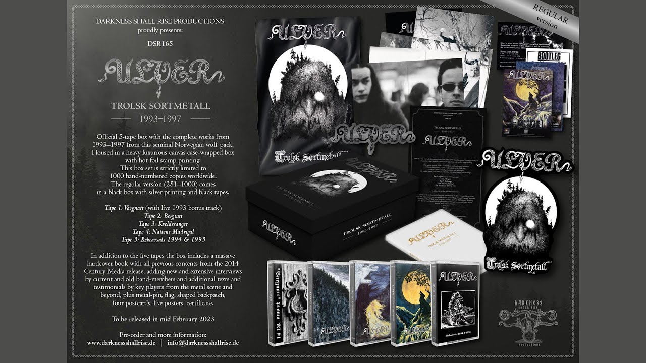 Unboxing: Ulver ― Trolsk Sortmetall 1993&ndash;1997 (5-Tape Box, Regular Version)