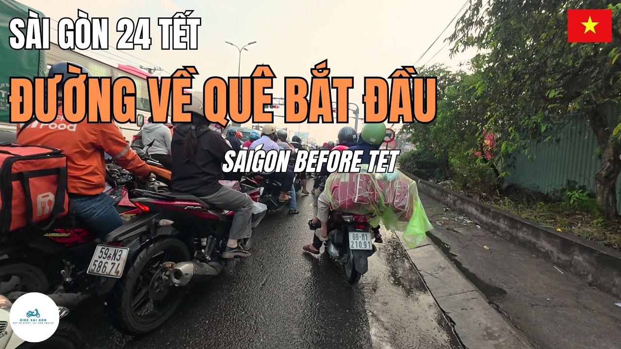 Sài Gòn Chiều 24 Tết | Từ Vòng Xoay An Lạc - Ngã Tư Nguyễn Hữu Trí | Người Về Quê 11.2.2026