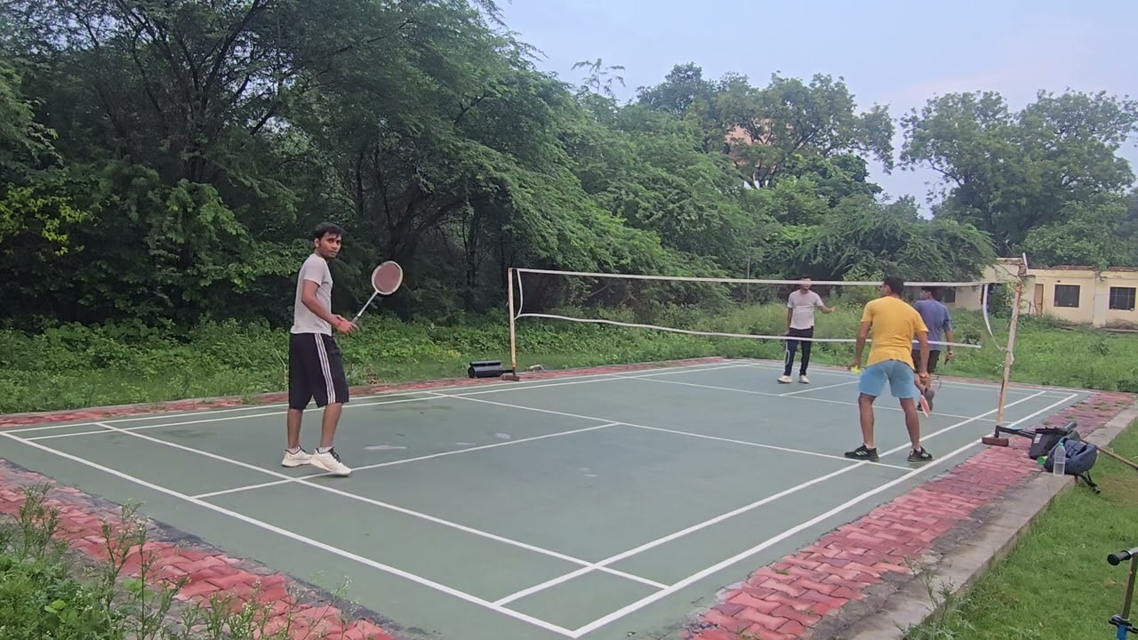 #180 06-07-2025 Doubles badminton match: Challenge  game Gopal & Yash vs Pushpe & Krishna #shuttle 