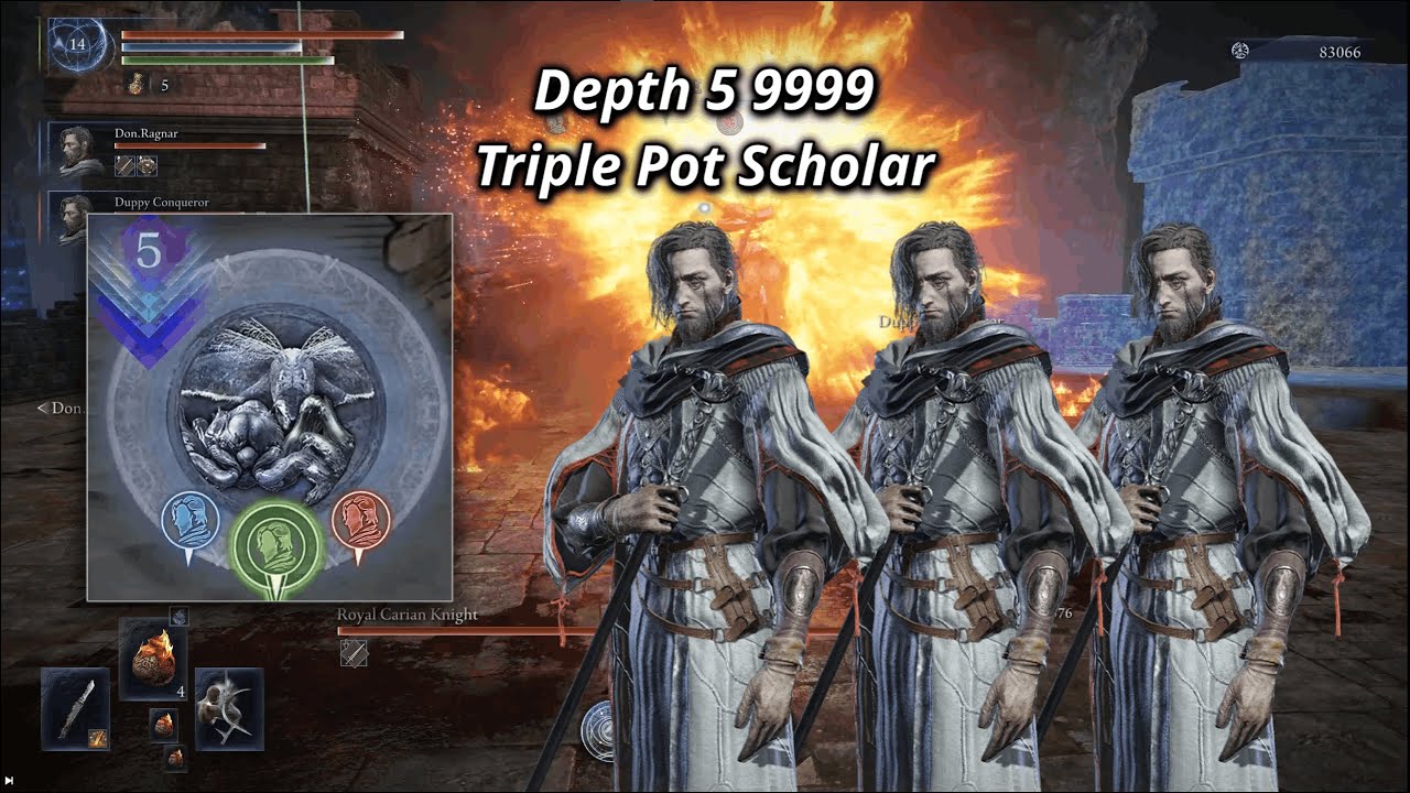 Nightreign - Triple Scholar Bullying Depth 5