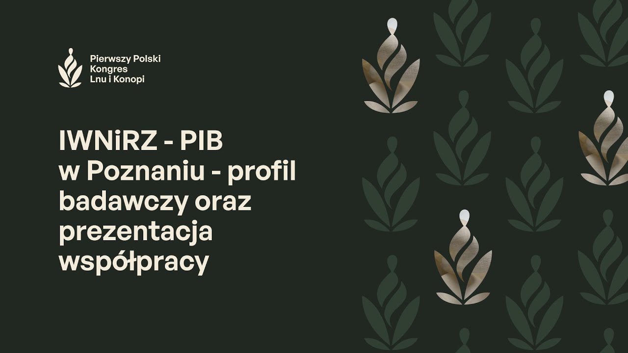 IWNiRZ - PIB w Poznaniu - profil badawczy oraz prezentacja wsp&oacute;łpracy - Marcin Ożarowski