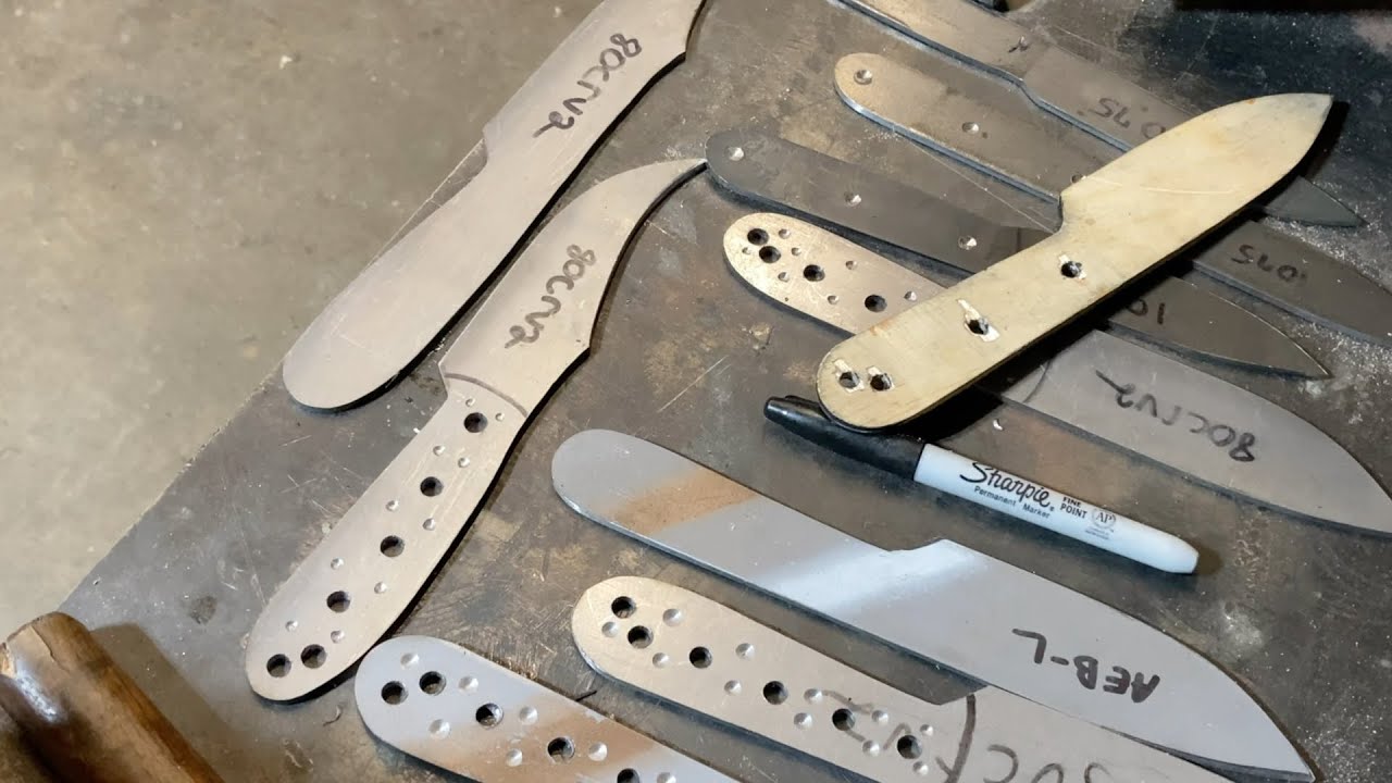 Knife making  “Drilling holes”