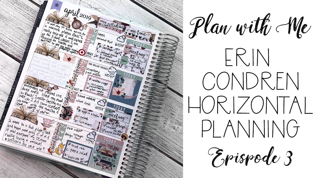 Plan With Me: Erin Condren Horizontal Planning Ft. Sweet Fox Paperie Ancient Knowledge Kit