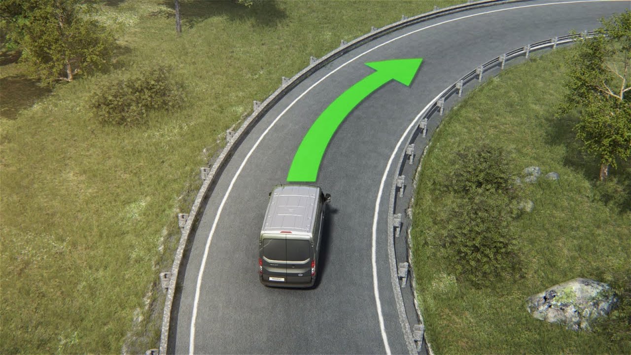 Система контроля прохождения поворотов нового Ford Transit