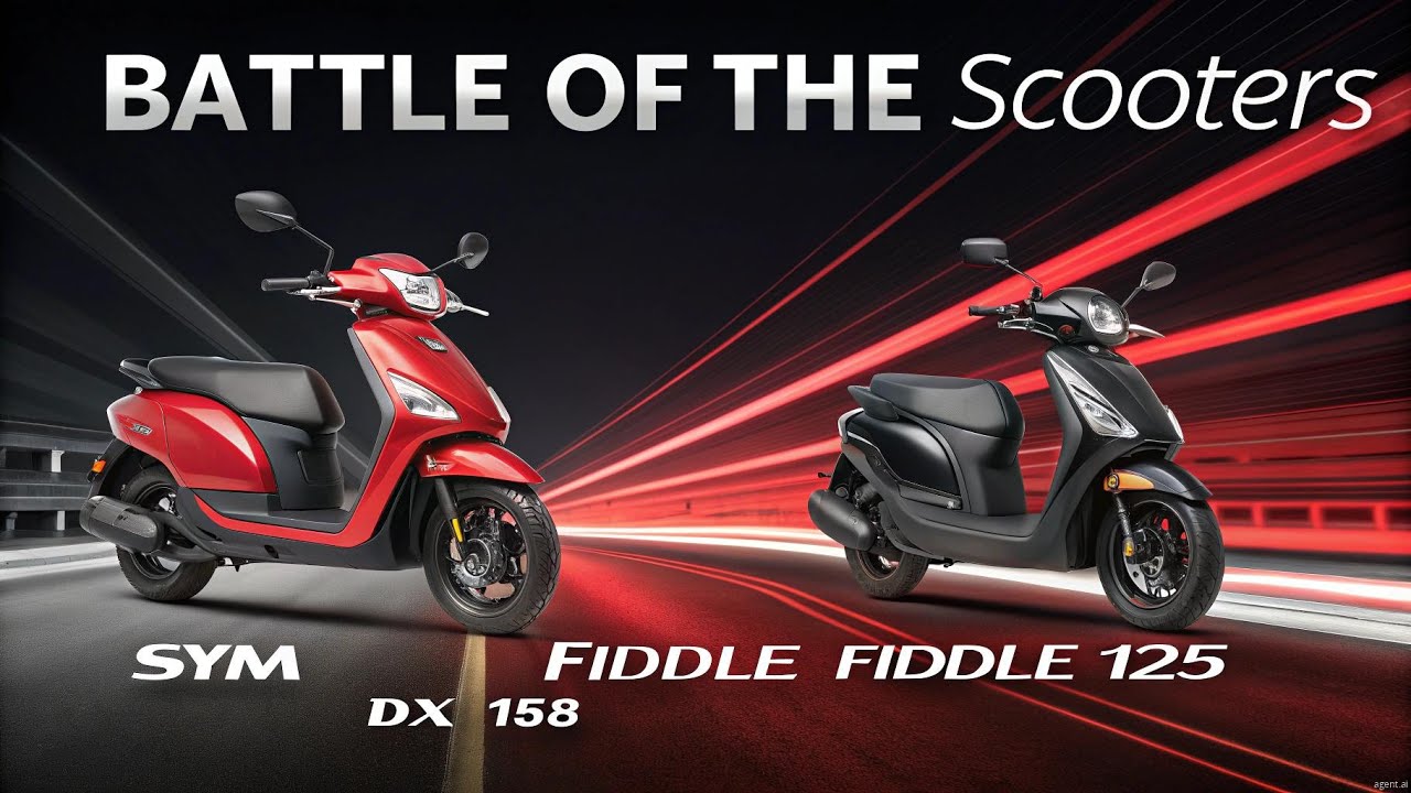 SYM FIDDLE DX 158 and FIDDLE 125: The Strong New Competitors to Honda SH Mode and Yamaha Grande
