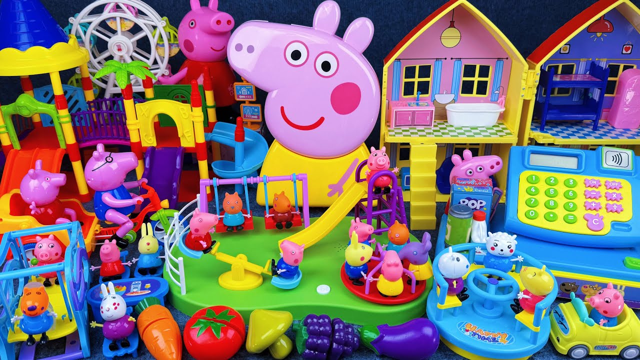 13 Minutes Satisfying with Unboxing Peppa Pig House & Super Playground Toy World ASMR｜Review Toys