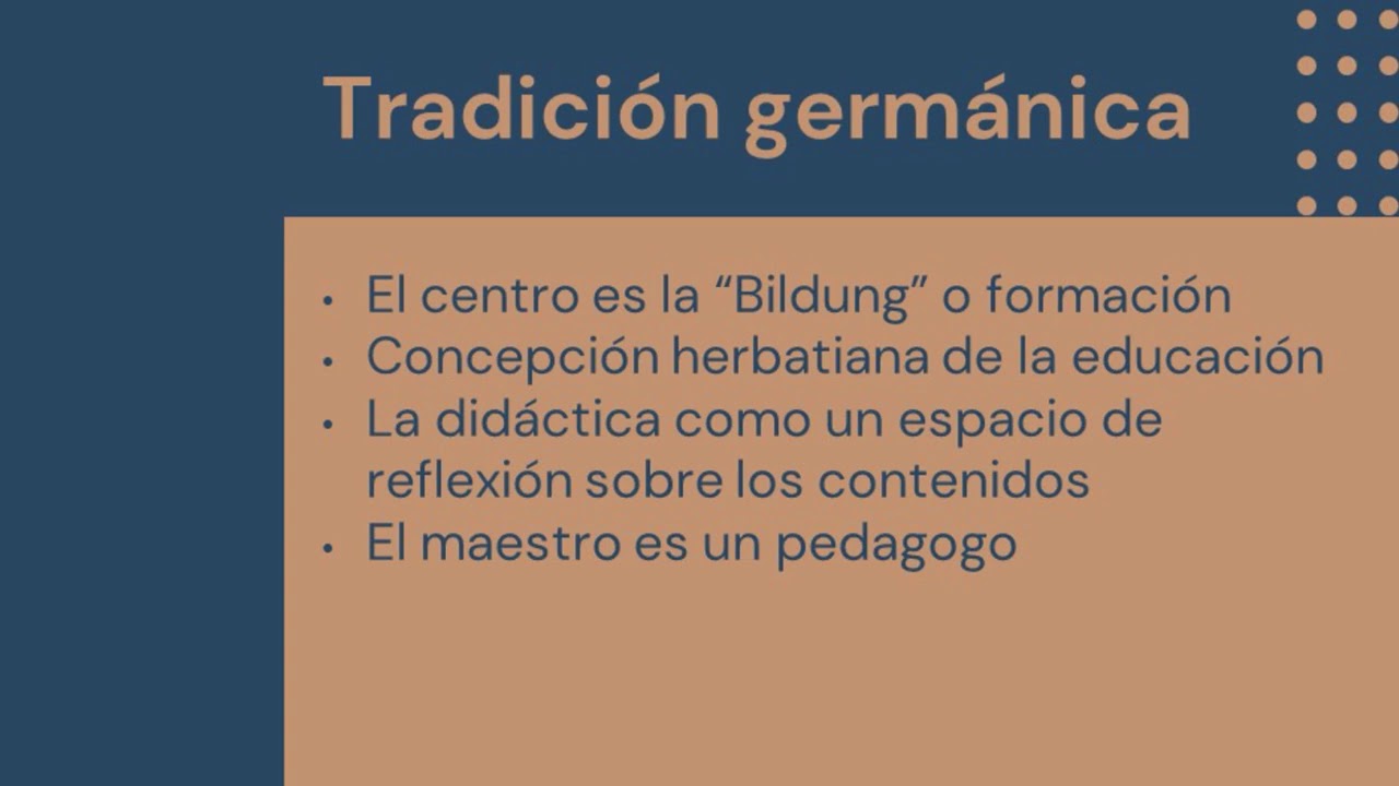 Tradiciones pedagógicas modernas