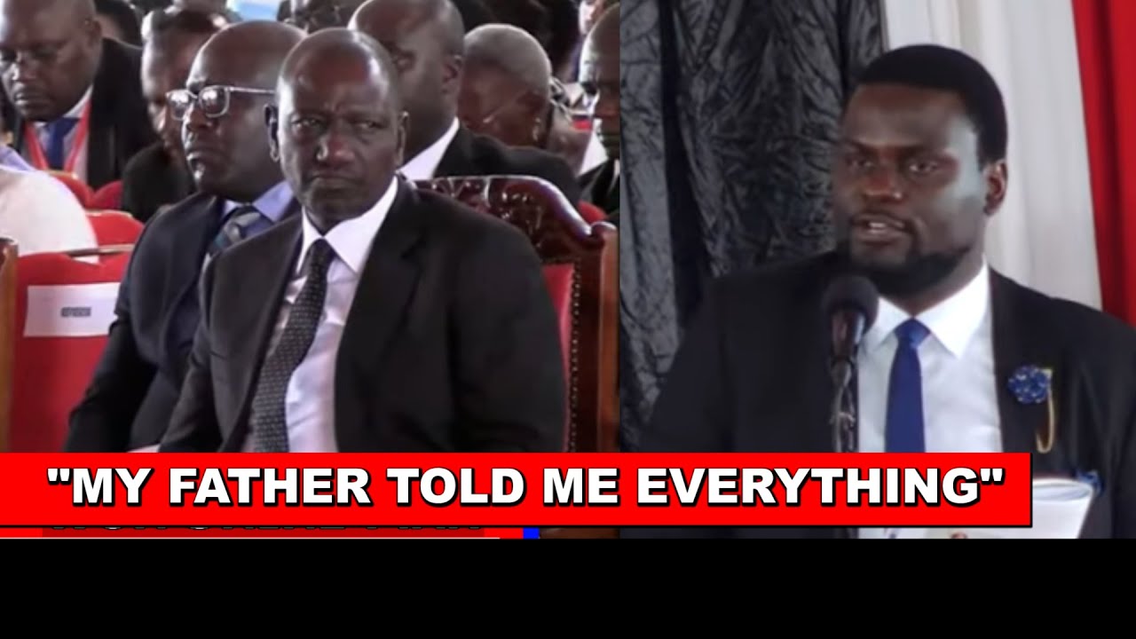 Listen to what Wafula Chebukati's son told Ruto face to face today during Chebukati's burial!🔥