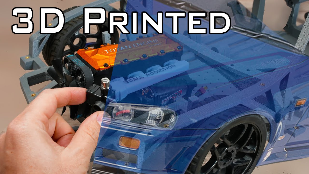 3d Printed Nissan skyline with gasoline engine