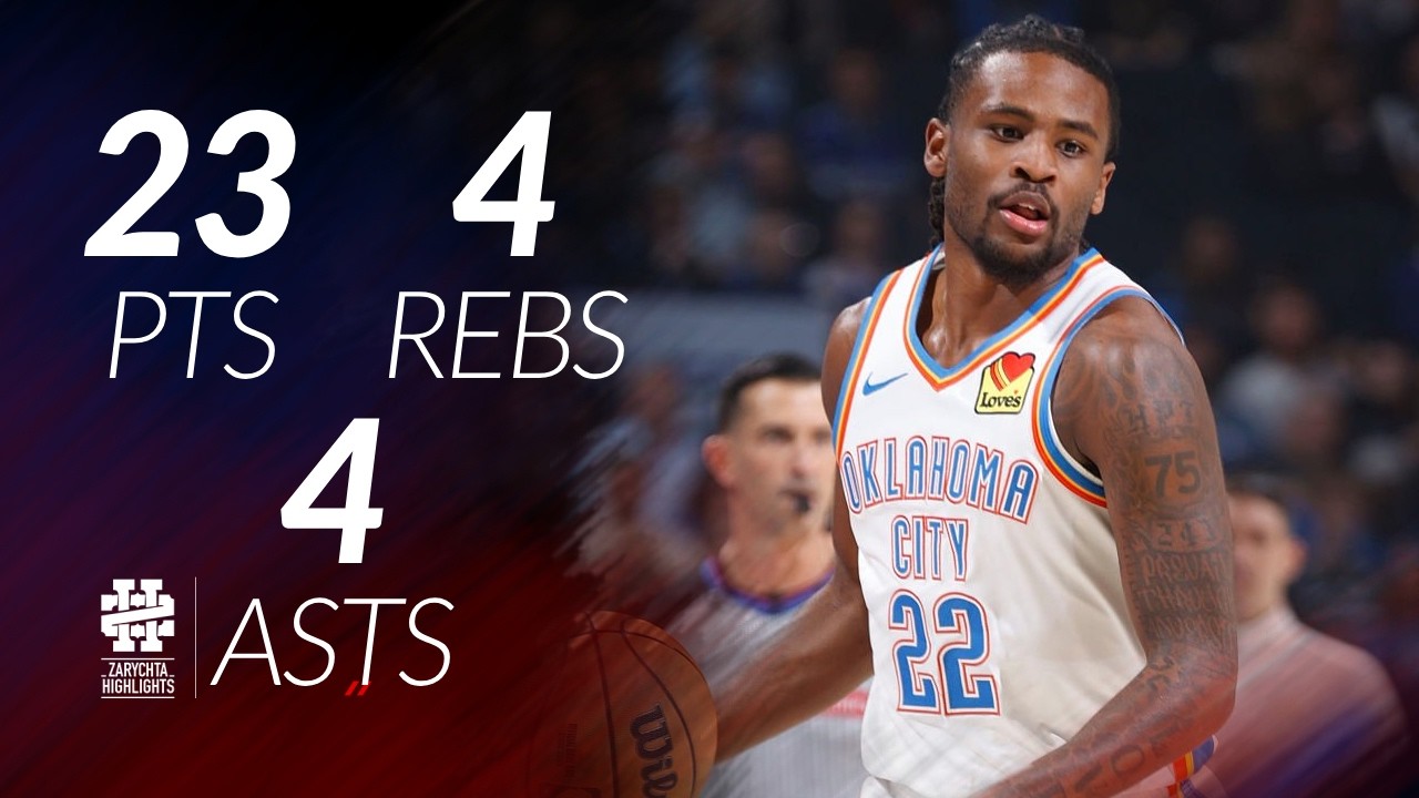 Cason Wallace 23 pts 4 rebs 4 asts vs Rockets 25/26 season