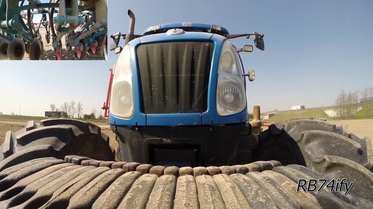 New Holland T6080 + Sulky Reguline Solo - Rice Seeding 2015