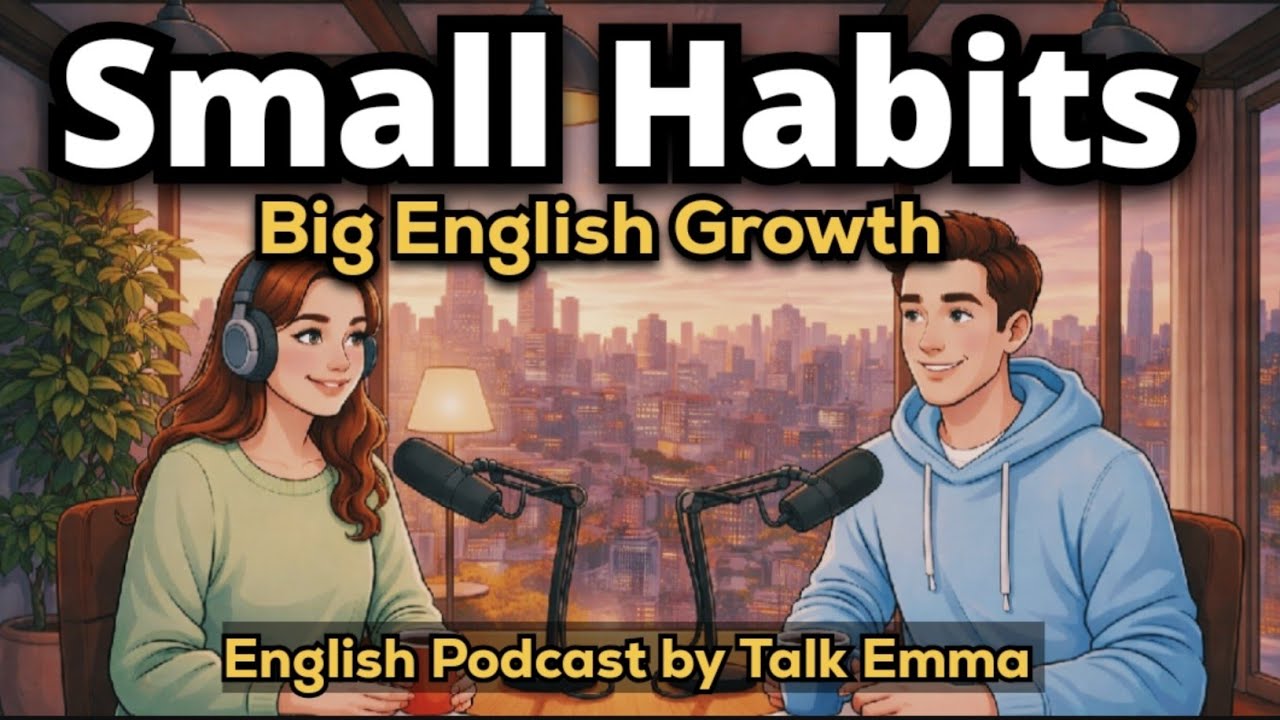 Simple Daily Habits to Improve Your English Naturally | Podcast For beginners by Talk Emma