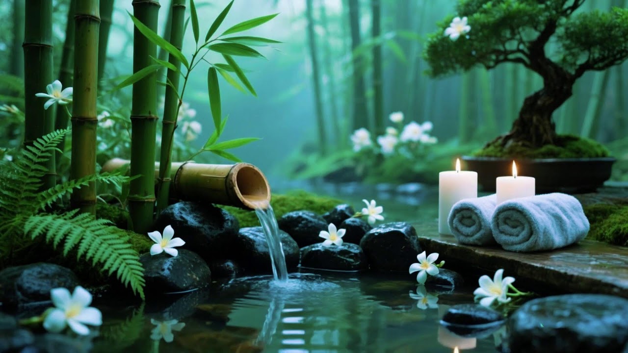 Relaxing Spa Music 🌻 Peace of Mind, Anxiety Relief & Calm Sleep,Music Piano 5