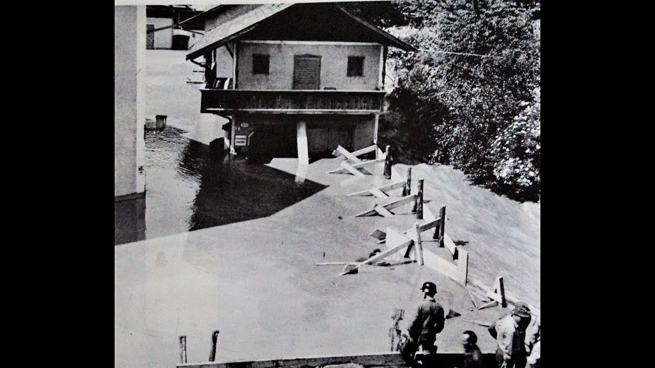 Kurzer Hochwasserfilm von 1965 in Wattens