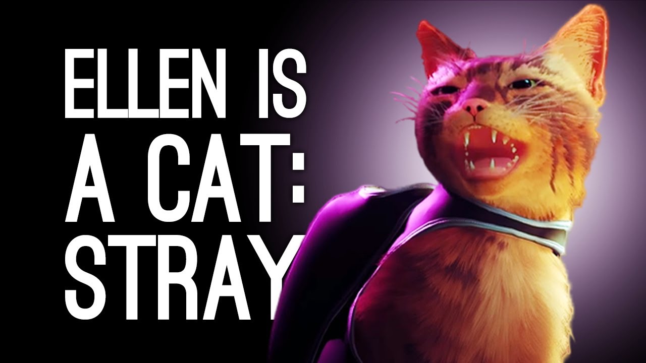 Grown Woman Cries at Video Game Cat | Ellen plays Stray on PS5