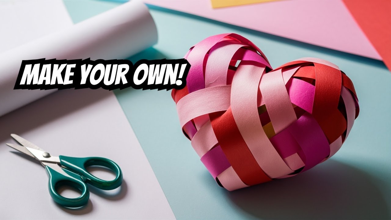 Paper Heart Weaving ❤️| diy heart weaving