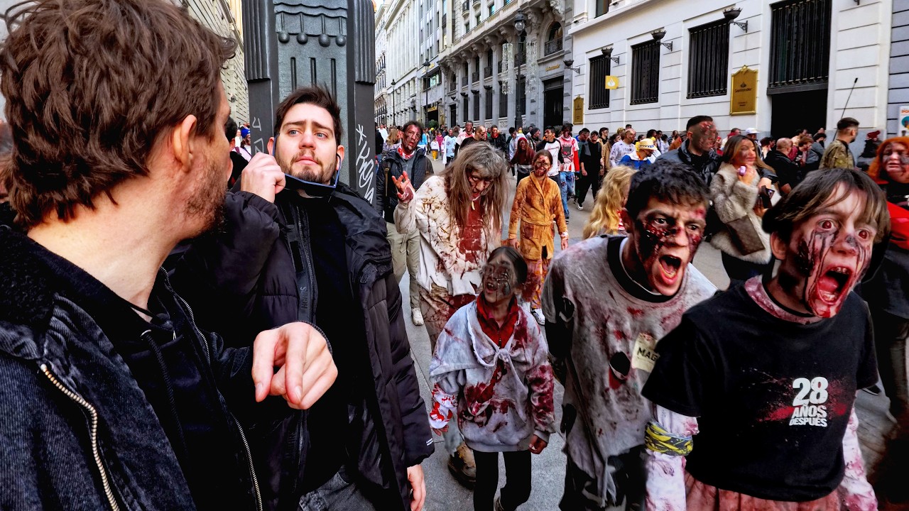 MILES DE ZOMBIES LLEGAN AL CENTRO DE MADRID - Survival Zombie | 28 Años Después / Sony Pictures