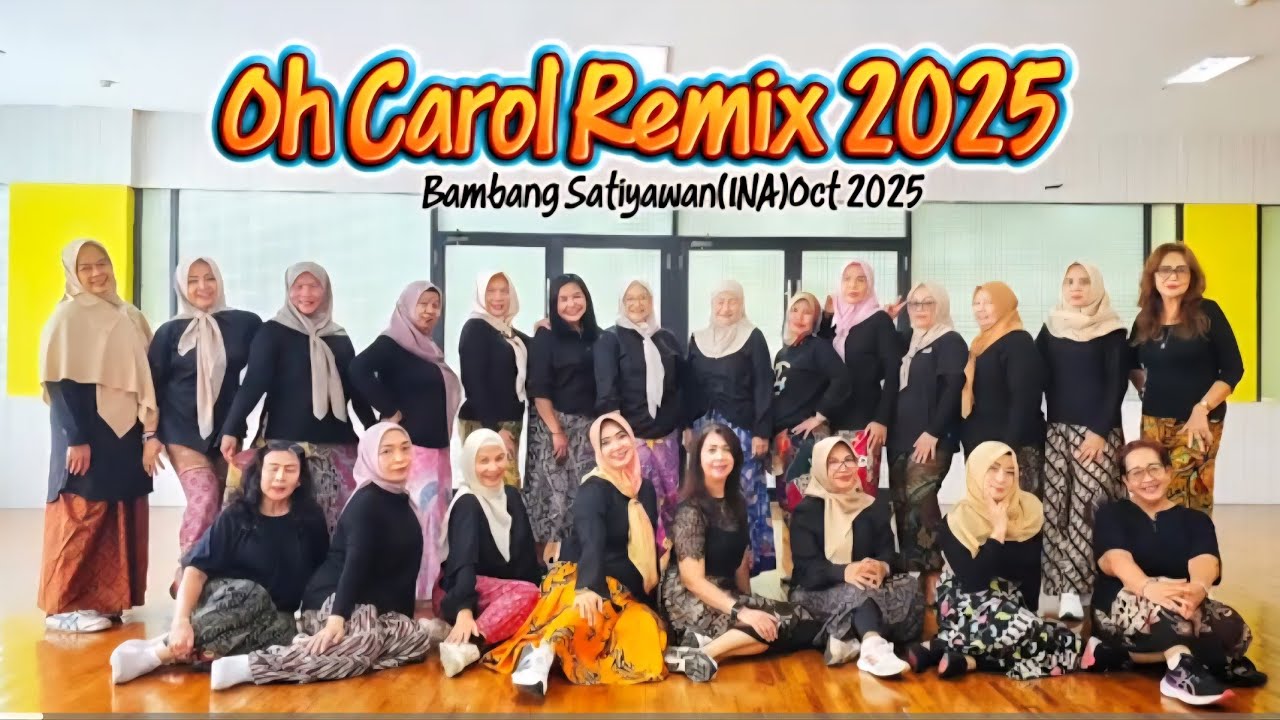 Oh Carol Remix 2025 linedance || Bambang Satiyawan(INA)Oct 2025|| beginner || Dancing Queen