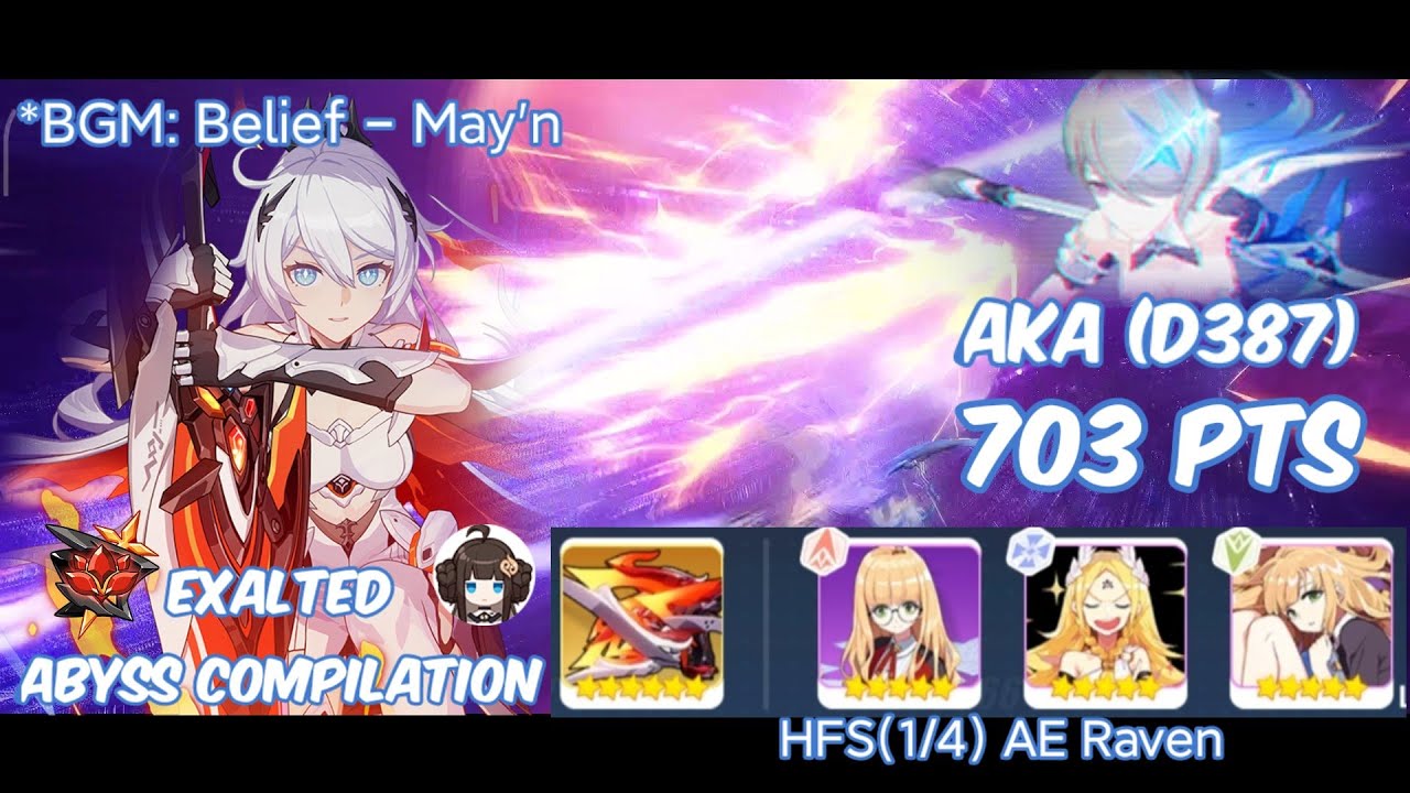 HI3 - [Abyss] Red Lotus (387D): AKA (Ignite) 703 Pts - HFS(S0 - Lwh) AE Raven Fuxi 2*