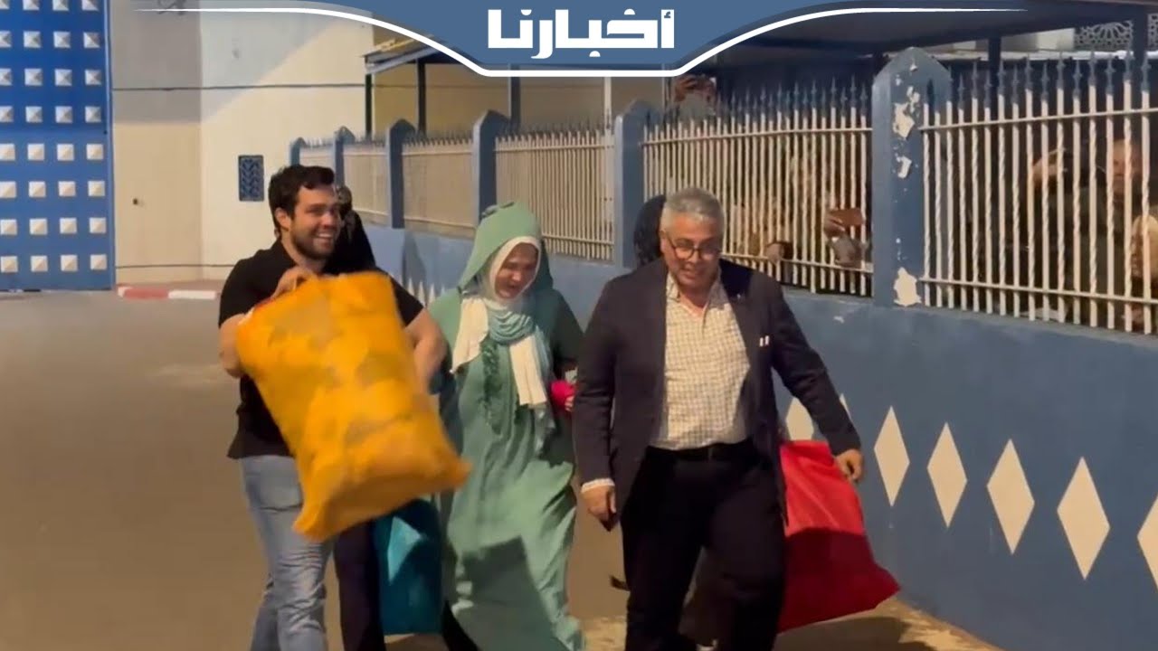 لحظة مغادرة زوجة الدكتور التازي سجن عكاشة
