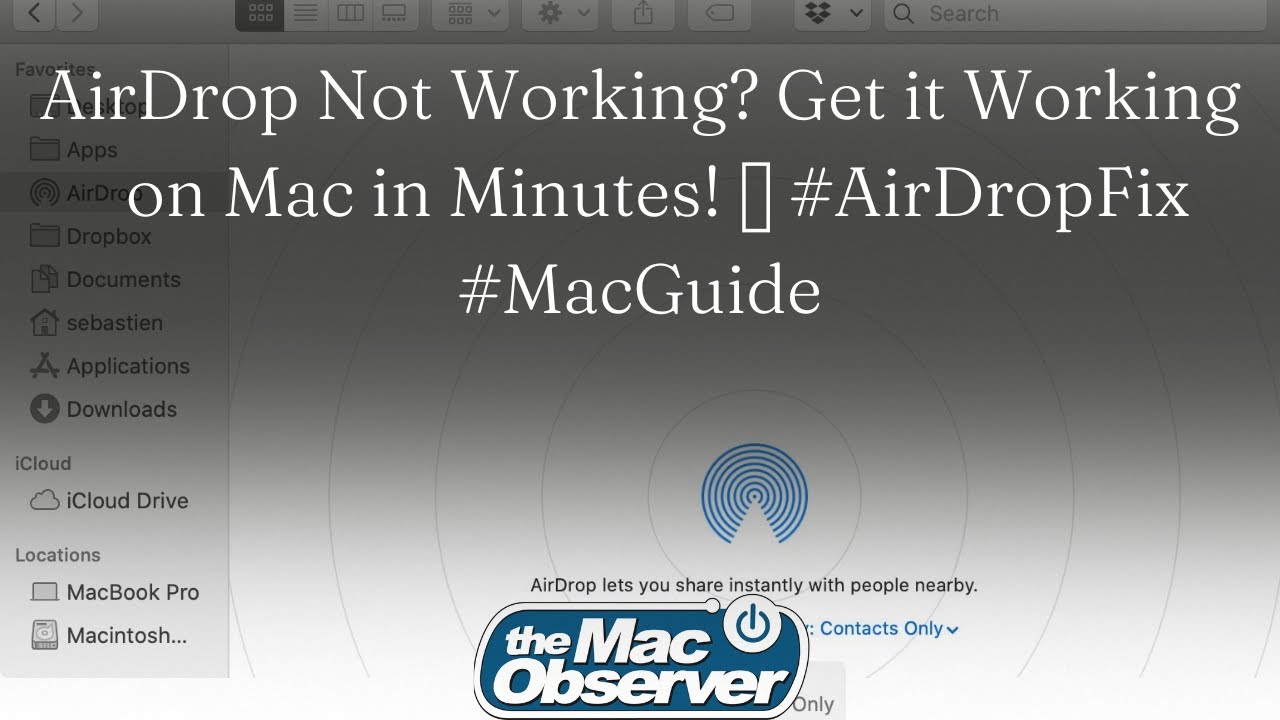 How to Resolve 'AirDrop Not Working' Issue on Your Mac