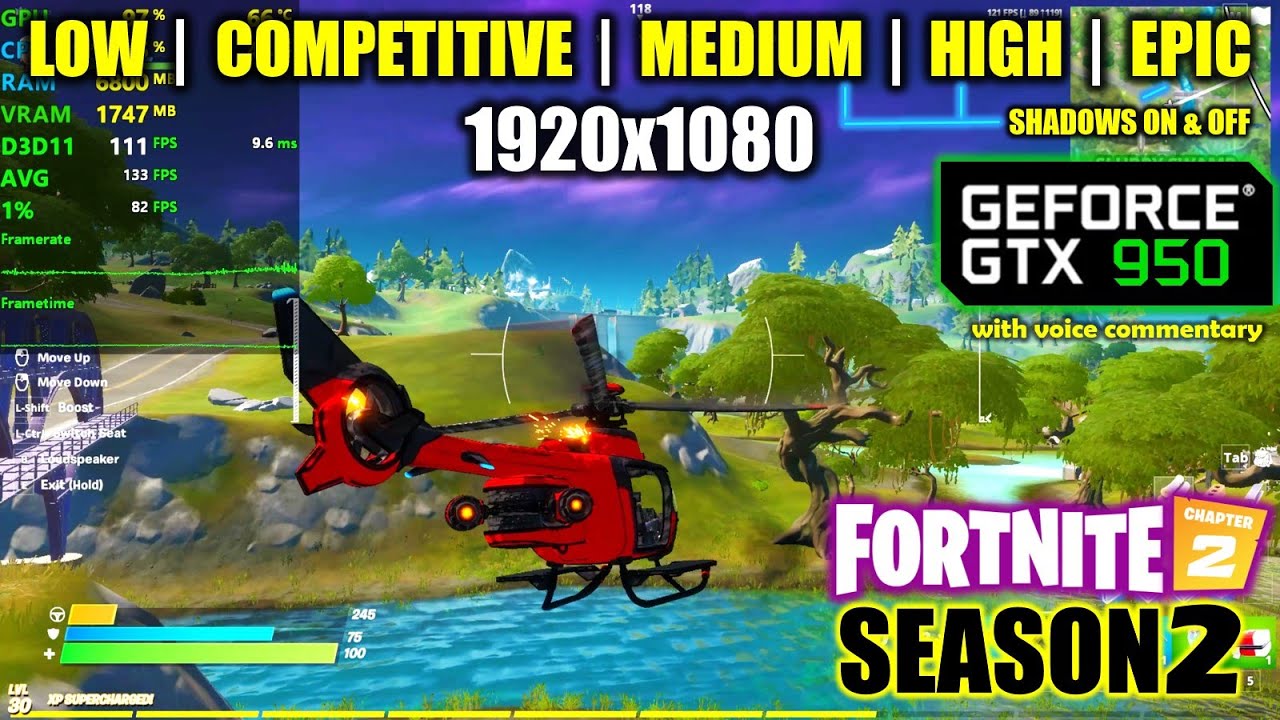 GTX 950 | Fortnite Chapter 2 / Season 2 - 1080p All Settings